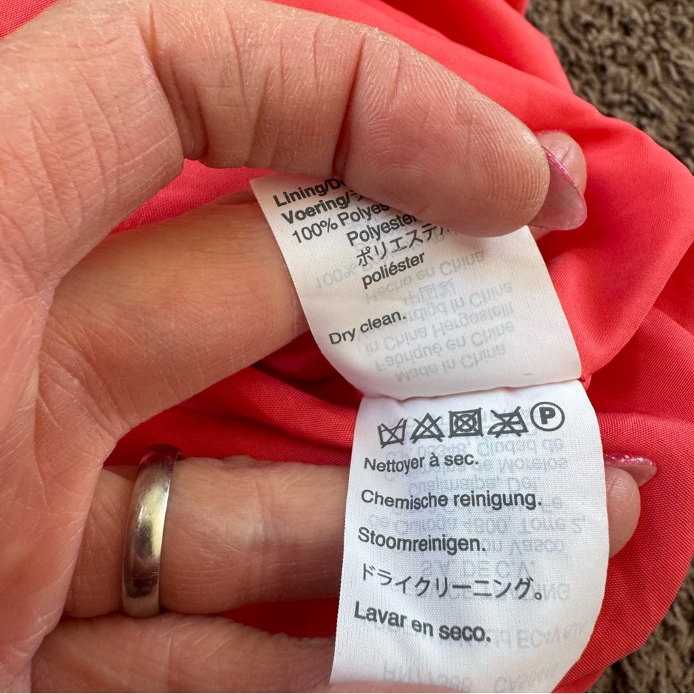 JCrew Coral Salmon Orange Velvet Mini Skirt Size 4 NEW - Picture 8 of 10